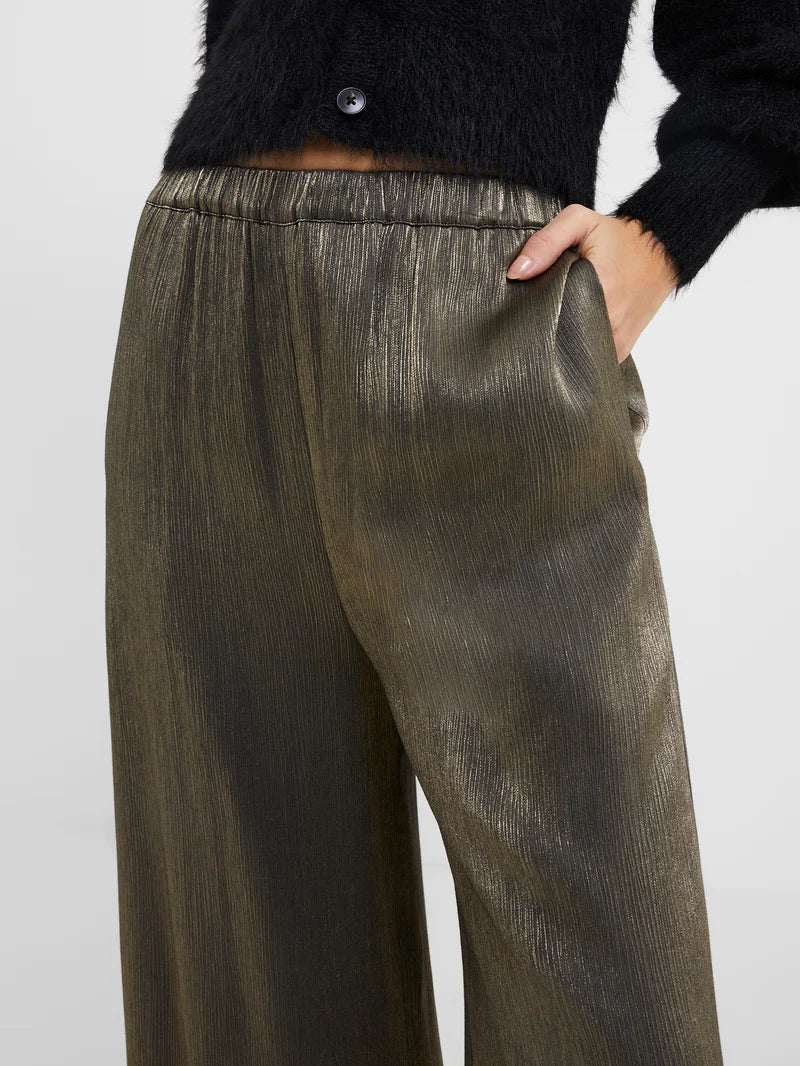 French Connection Dafne Shine Wide Leg Trousers