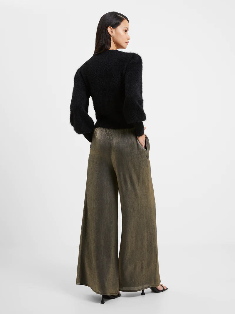 French Connection Dafne Shine Wide Leg Trousers
