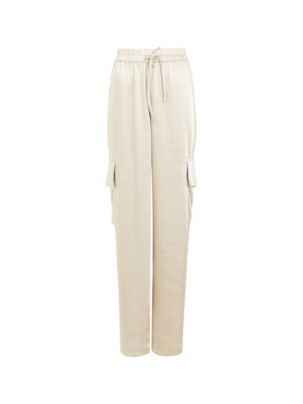 French Connection Chloetta Cargo Trousers - Silver