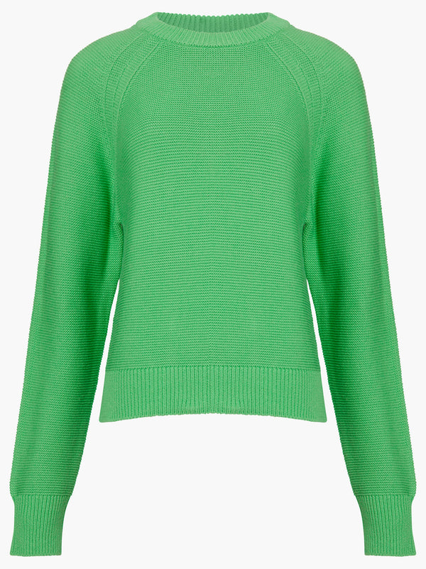 French Connection Lily Mozart Crew Neck Jumper - Poise Green