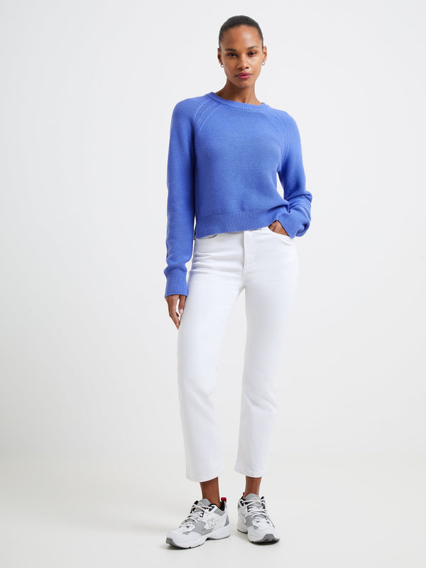 French Connection Lily Mozart Crew Neck Jumper - Baja Blue
