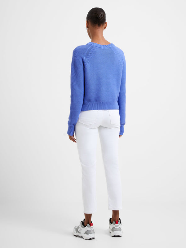 French Connection Lily Mozart Crew Neck Jumper - Baja Blue