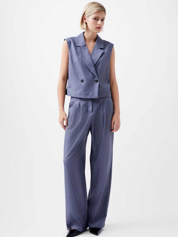 French Connection Fiorella Pin Stripe Waist Coat
