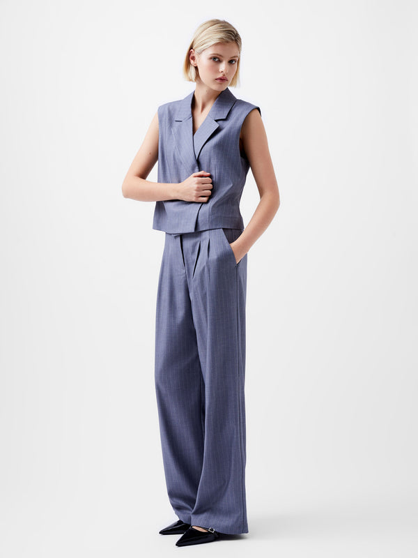 French Connection Fiorella Pin Stripe Waist Coat