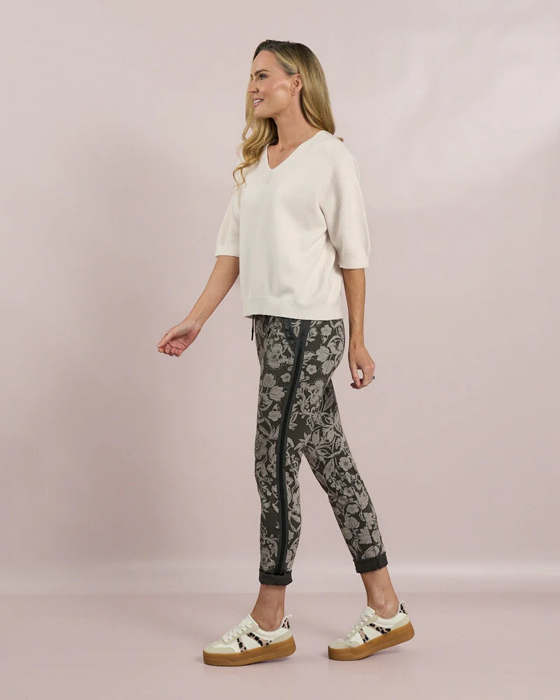 Deck Print Jogger - Grey