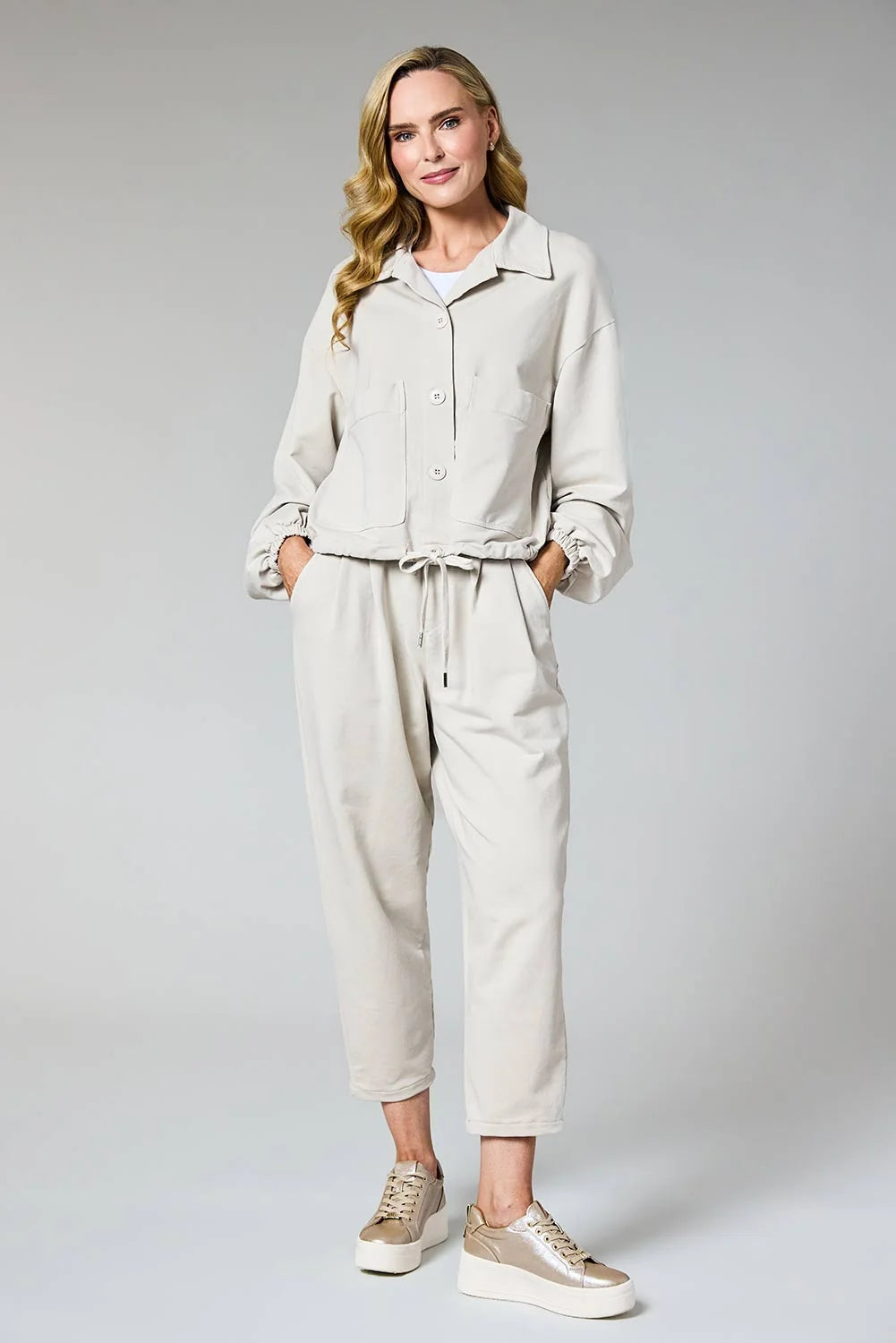 Deck Barrel Jogger - Beige