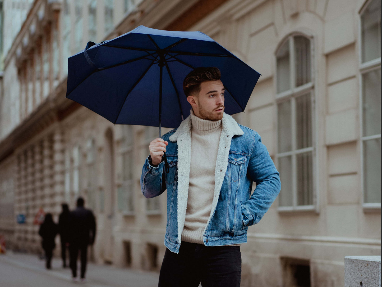 Doppler Fiber Magic SuperStrong Umbrella - Navy