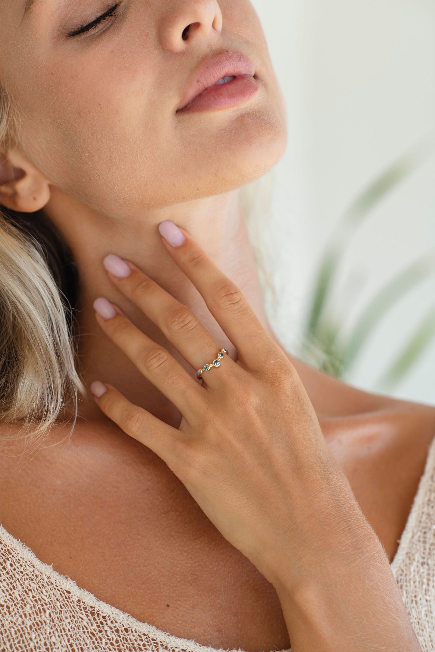 SIADBH Empowered Crown Blue Topaz Ring