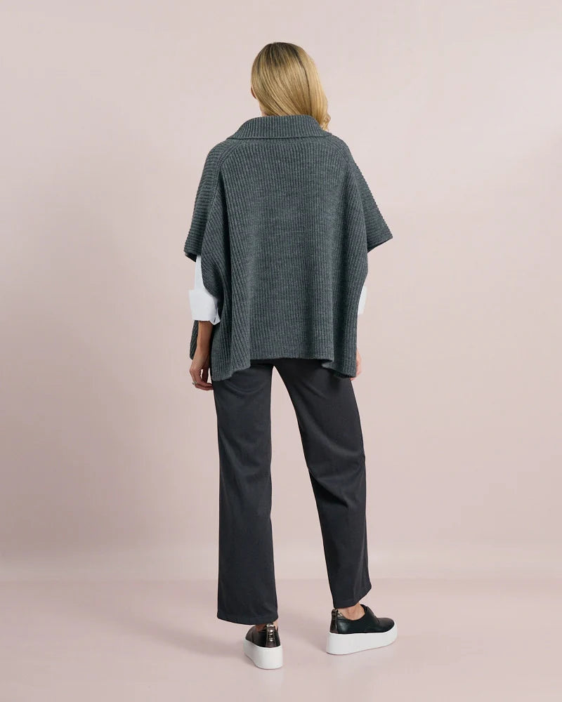 Deck Roll Neck Pullover Knit - Grey
