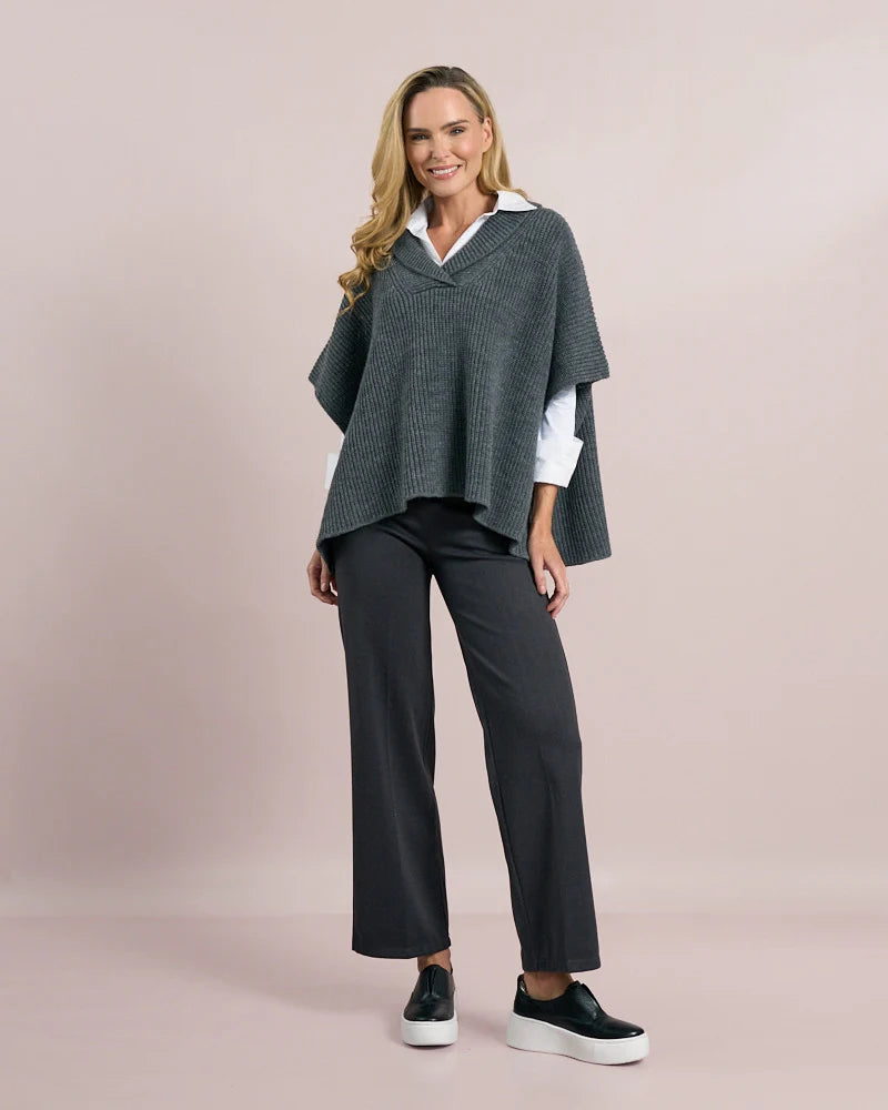 Deck Roll Neck Pullover Knit - Grey