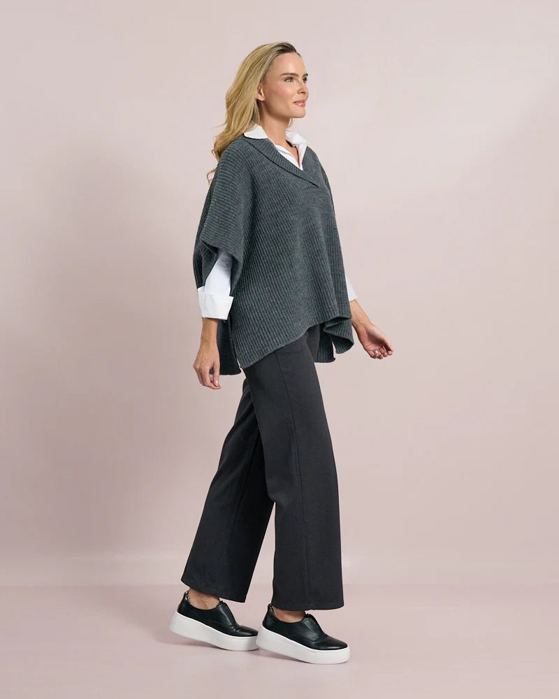 Deck Roll Neck Pullover Knit - Grey