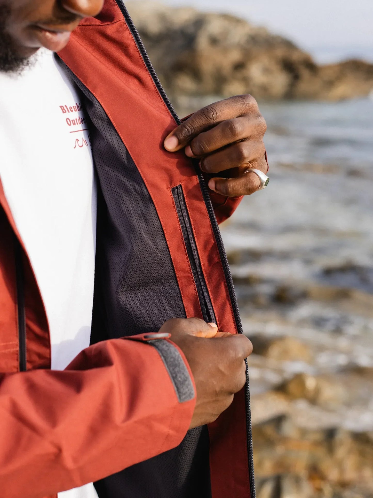Bleubird Arpette Waterproof Jacket - Rust