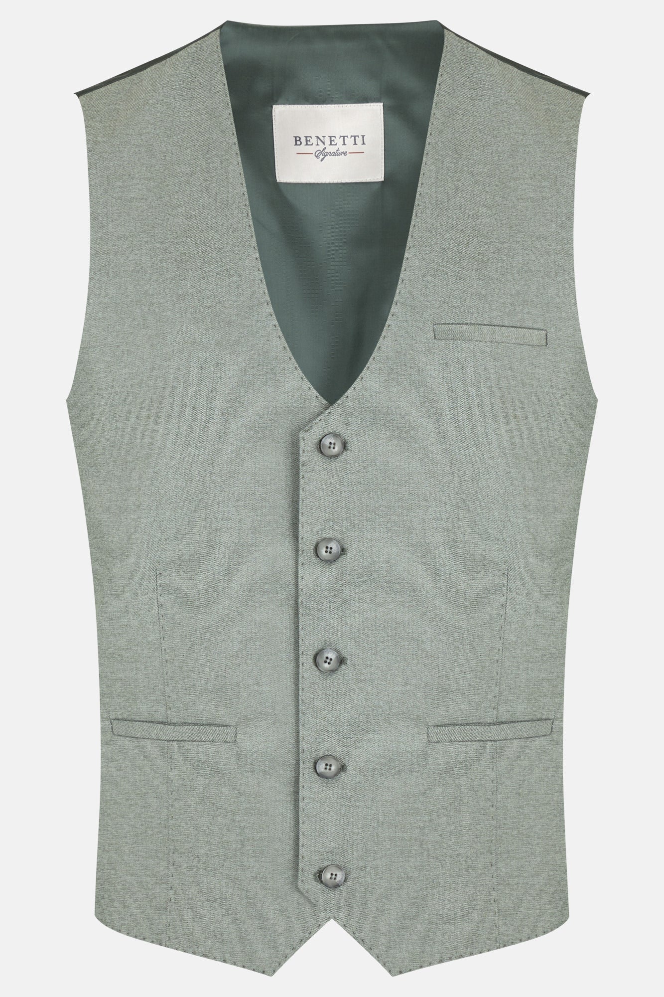 Benetti Albert Waistcoat - Sage