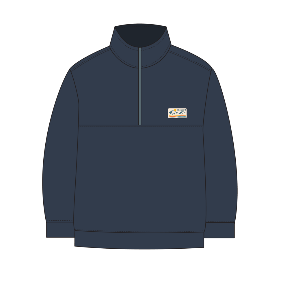 Bleubird Bracken Quarter Zip - Navy