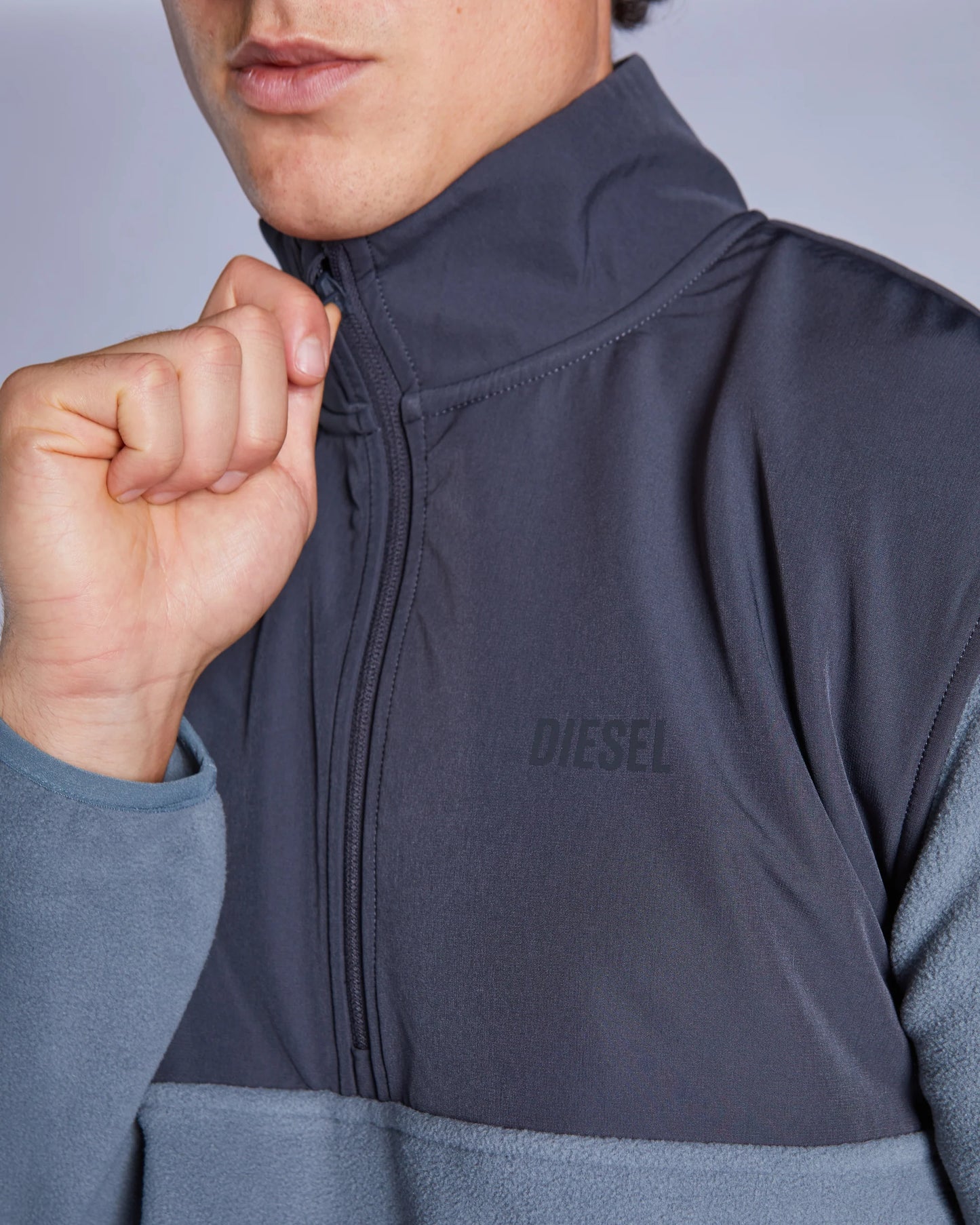 Diesel Baca Half Zip - Stormy Cloud