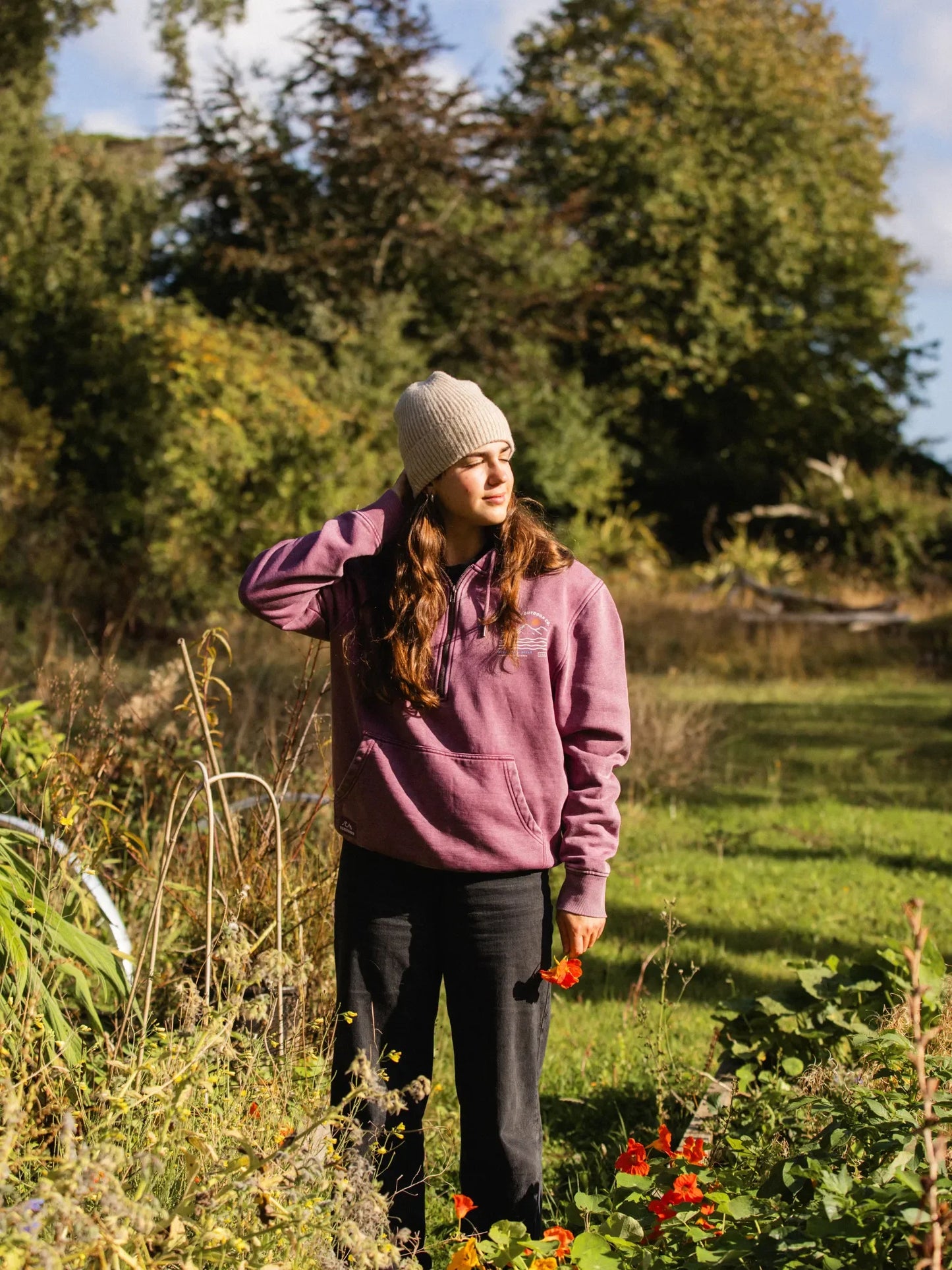 Bleubird Dawn Zipper Hoodie - Berry