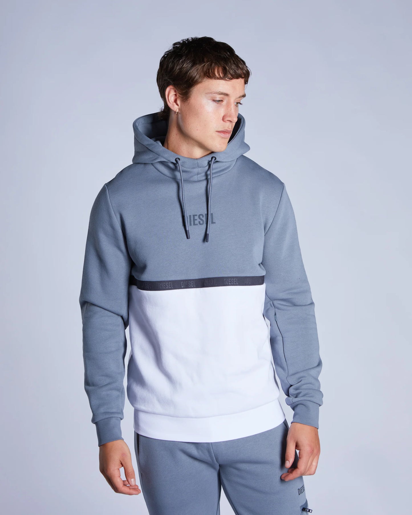 Diesel Blaise Hoodie - Stormy Cloud