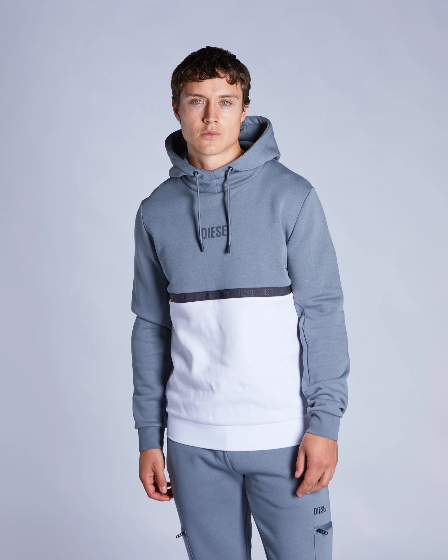 Diesel Blaise Hoodie - Stormy Cloud