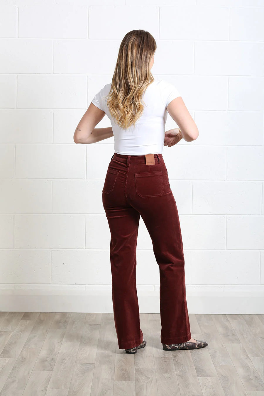 Rant & Rave Bridget Cord Wide - Terracotta