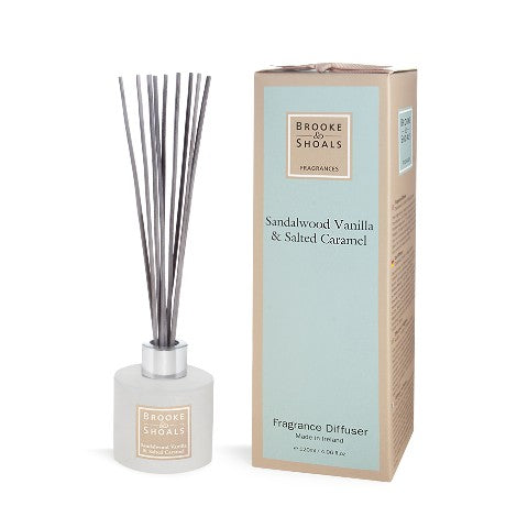 Brooke & Shoals Reed Diffuser - Sandalwood Vanilla and Salted Caramel