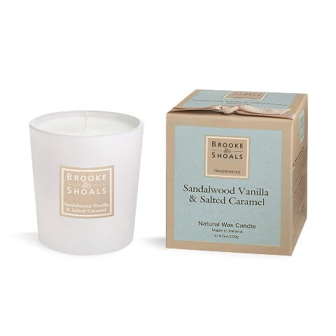 Brooke & Shoals Candle - Sandalwood Vanilla and Salted Caramel
