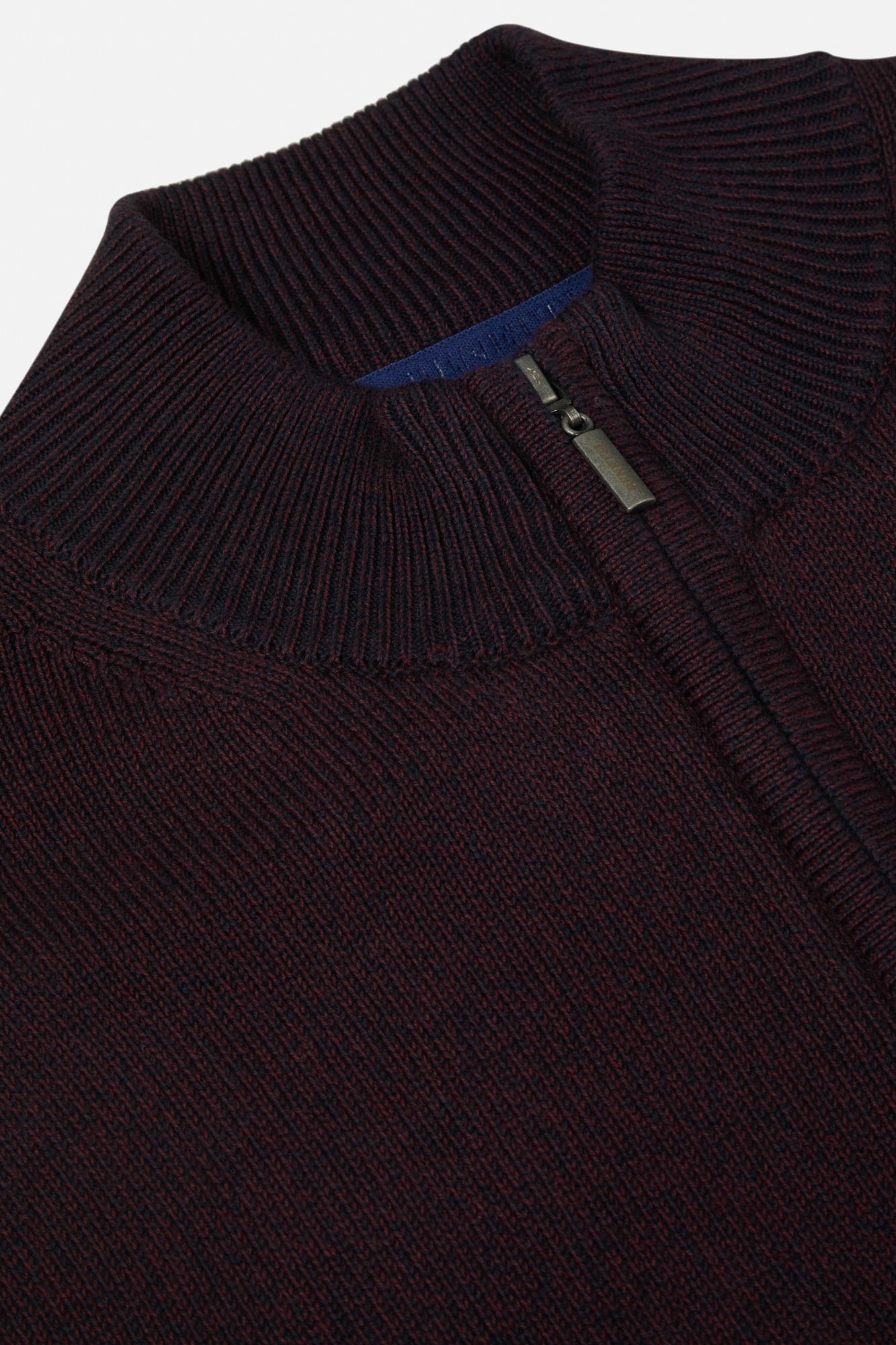 Benetti Brosna 1/4 Zip Sweater - Bordo