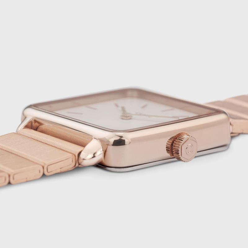 Cluse La Tétragone Steel White - Rose Gold