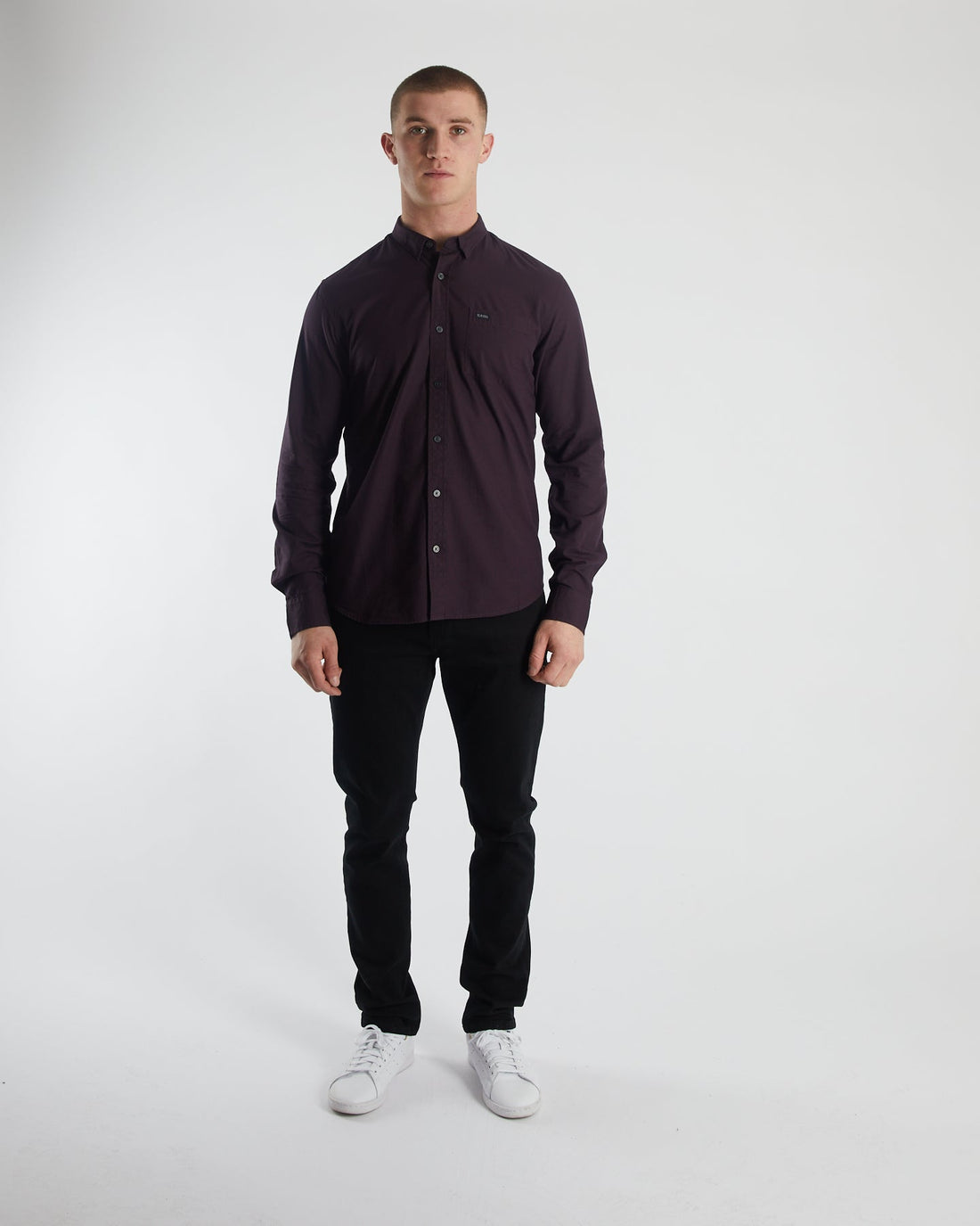 Diesel Clayton Long Sleeve Shirt - Wine Port