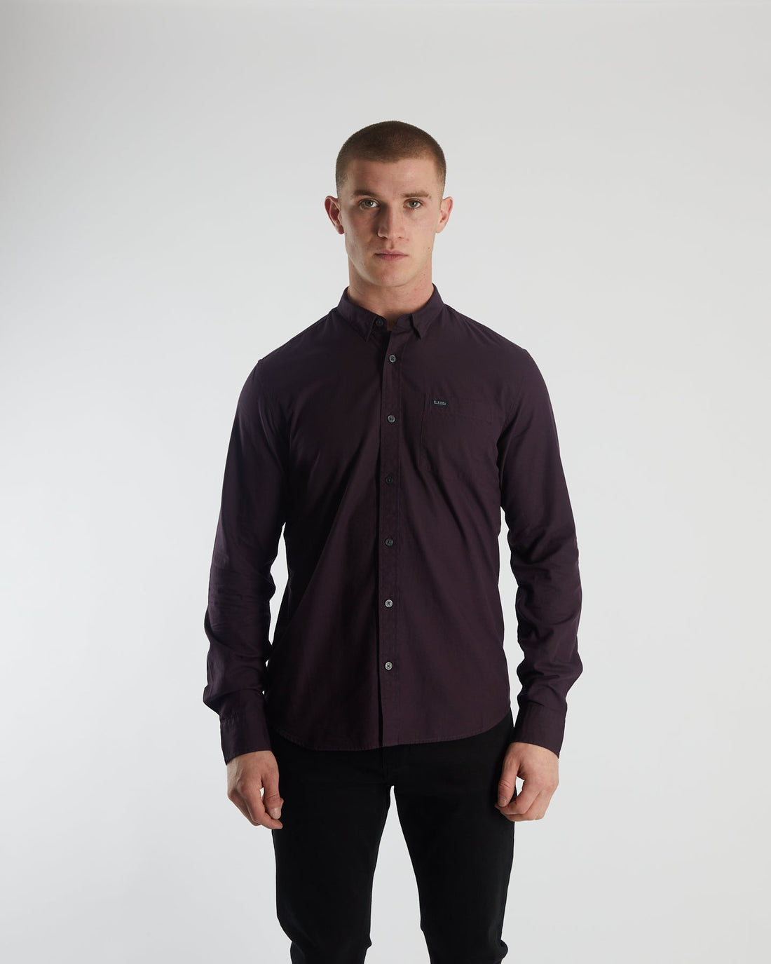 Diesel Clayton Long Sleeve Shirt - Wine Port