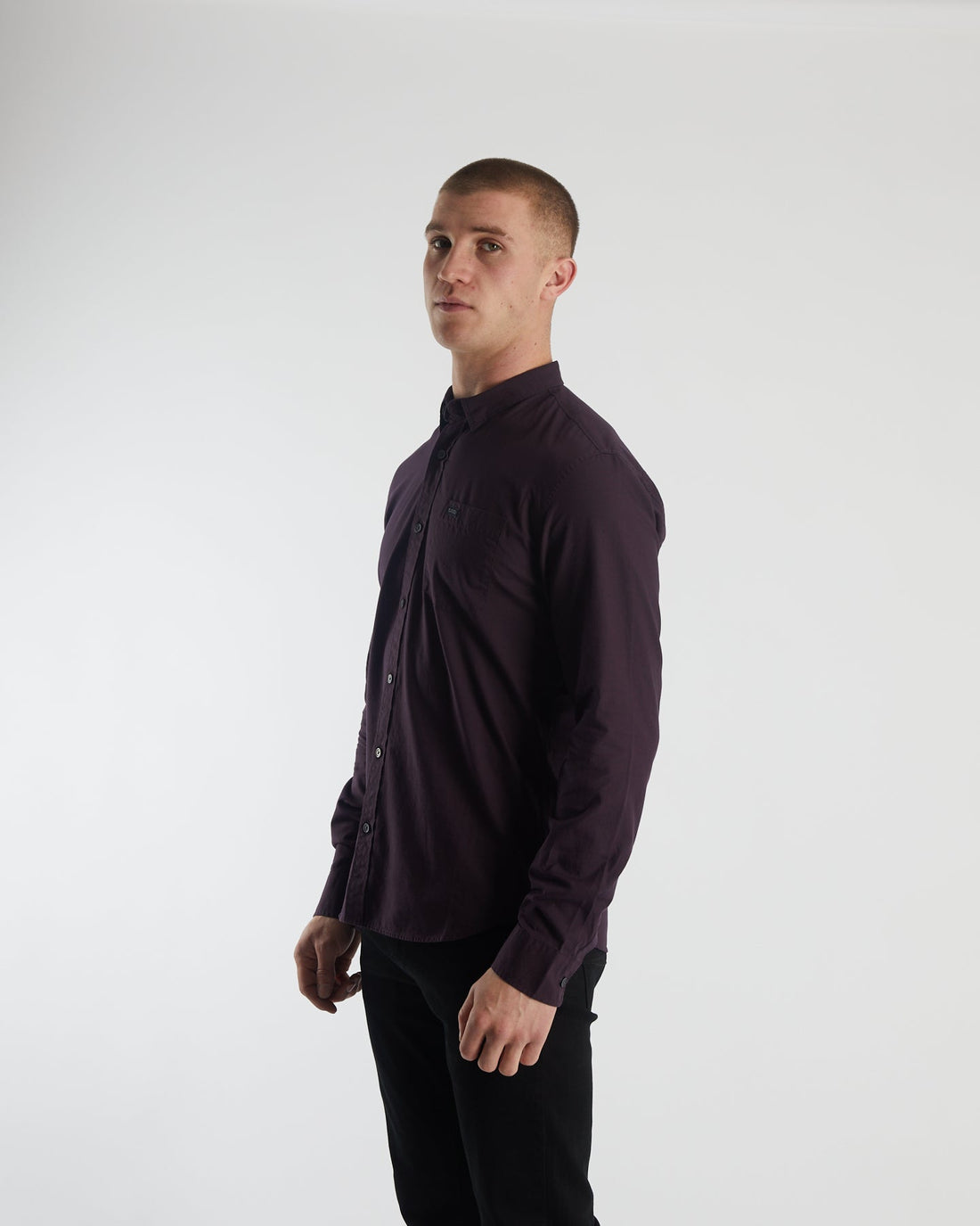 Diesel Clayton Long Sleeve Shirt - Wine Port