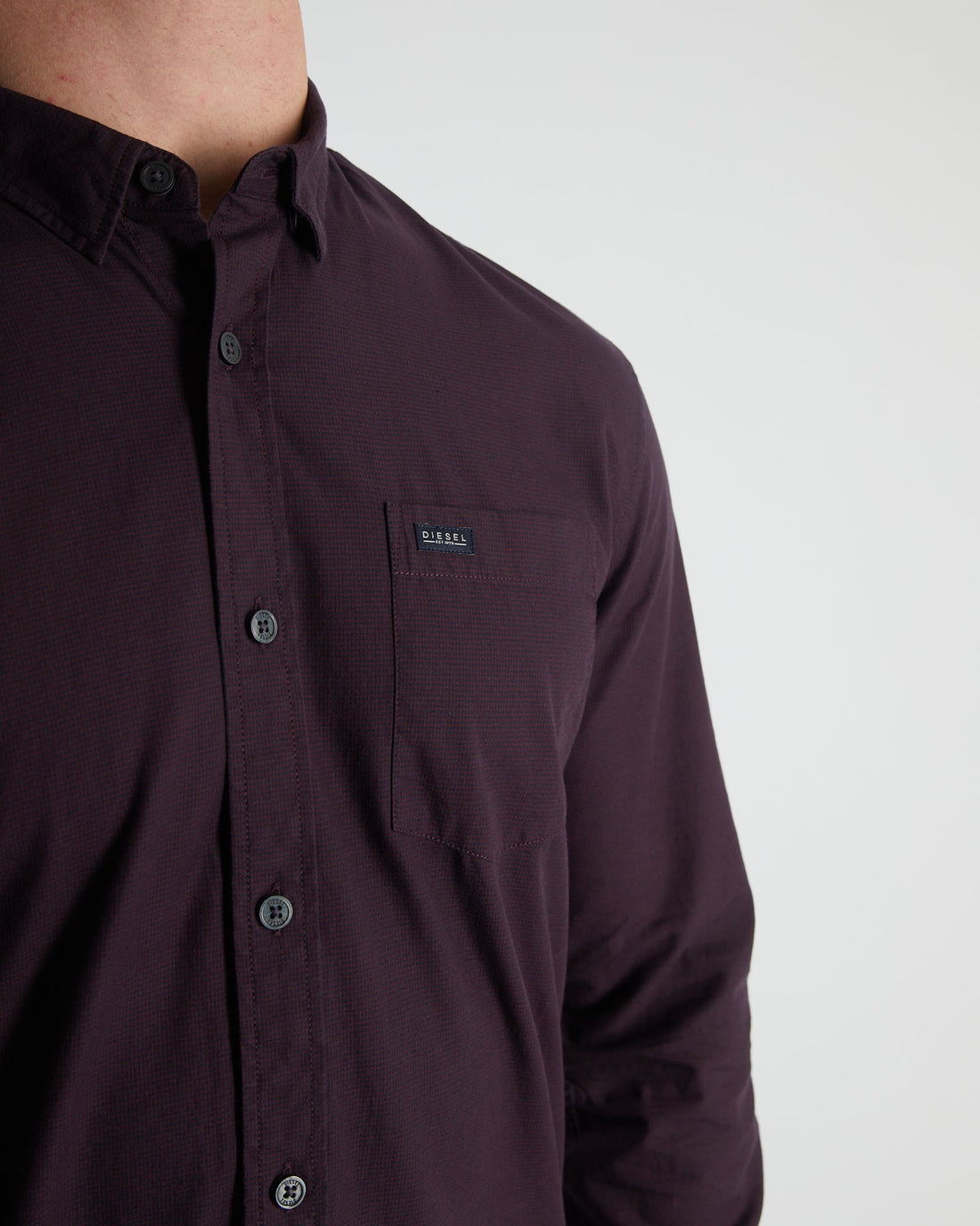 Diesel Clayton Long Sleeve Shirt - Wine Port