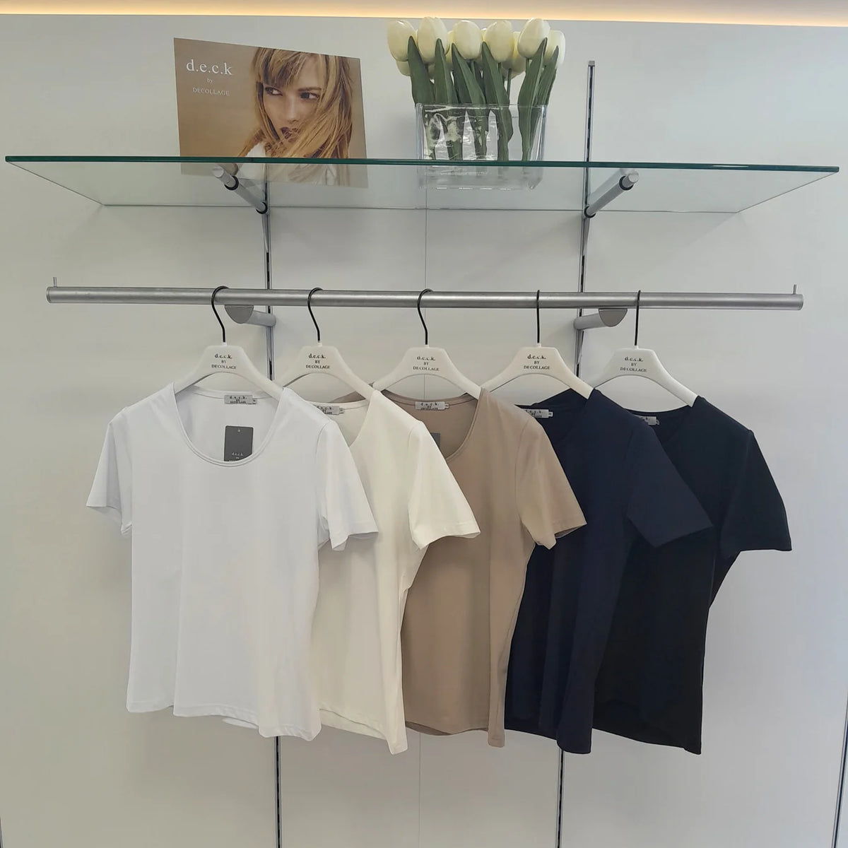Deck Petra Round Neck Tee - Cream