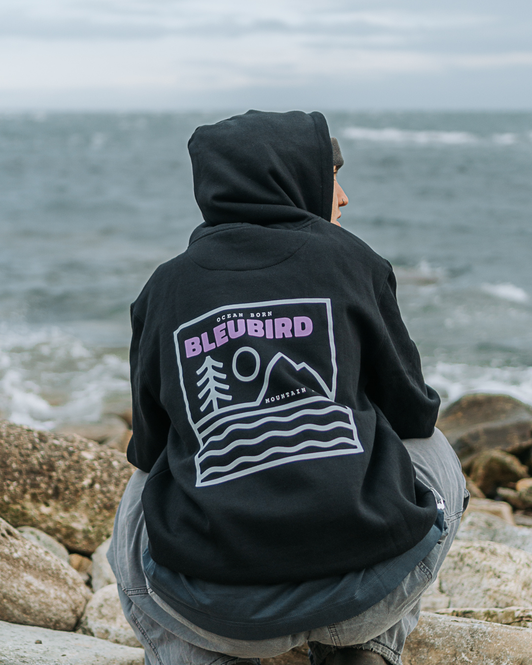 Bleubird Campout Hoodie - Black