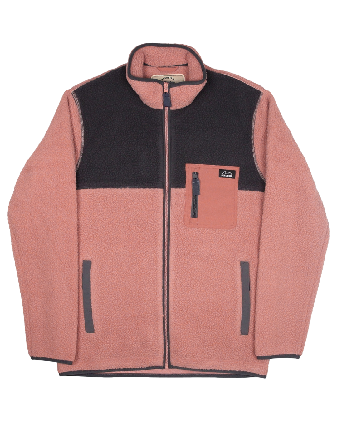 Bleubird Polar Full Zip Fleece - Coral