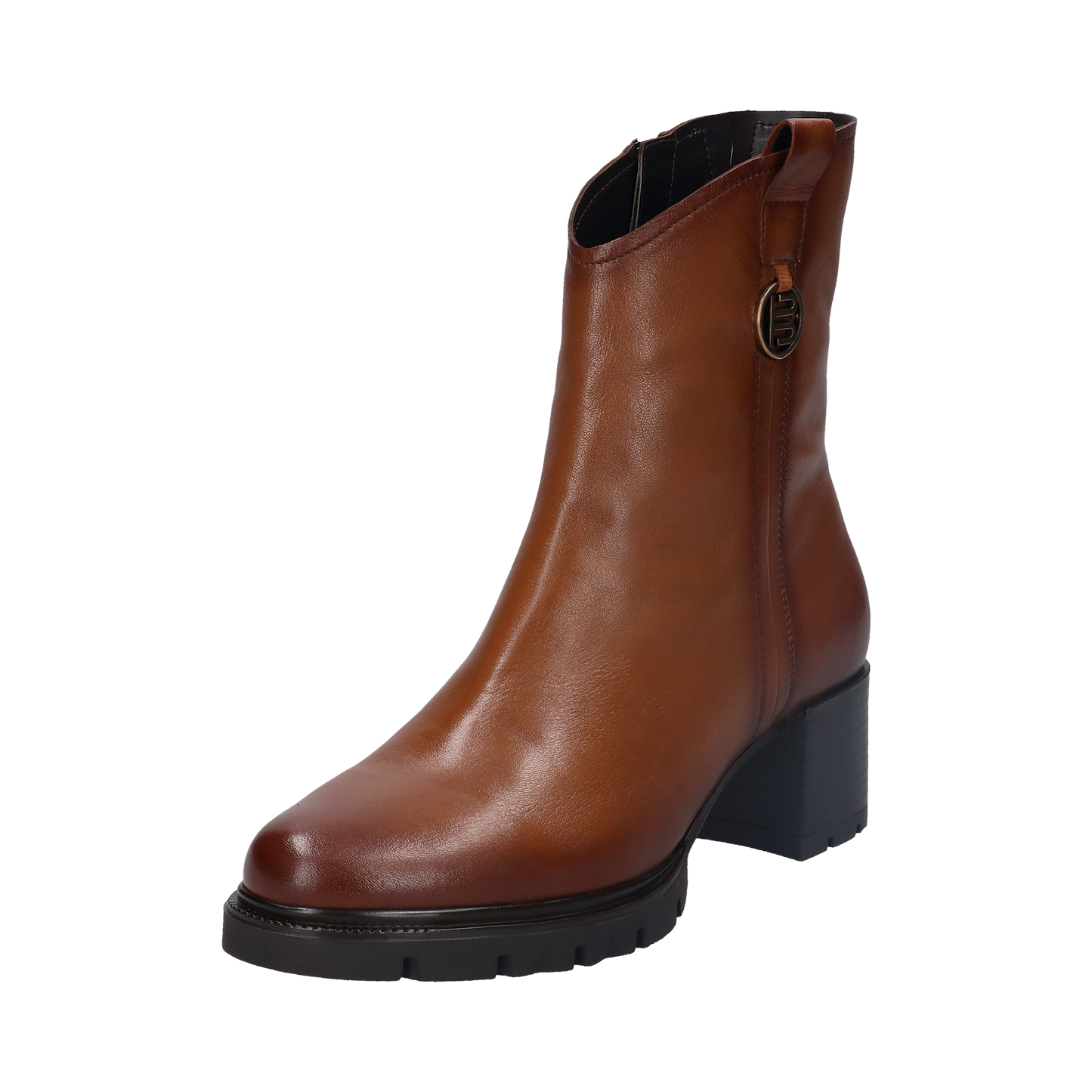 Bagatt Yamila Leather Ankle Boot - Cognac
