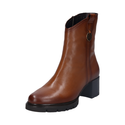Bagatt Yamila Leather Ankle Boot - Cognac