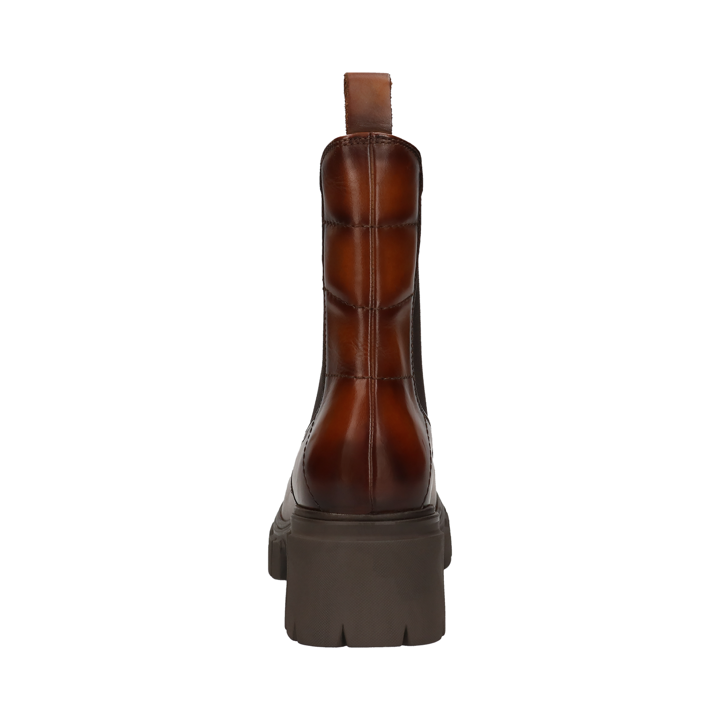 Bagatt Leather Platform Boot - Cognac