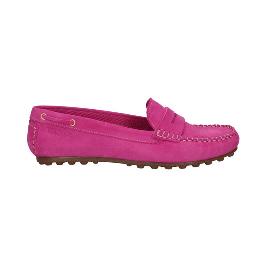 Bagatt Suede Loafer - Bubble Sole in Hot Pink