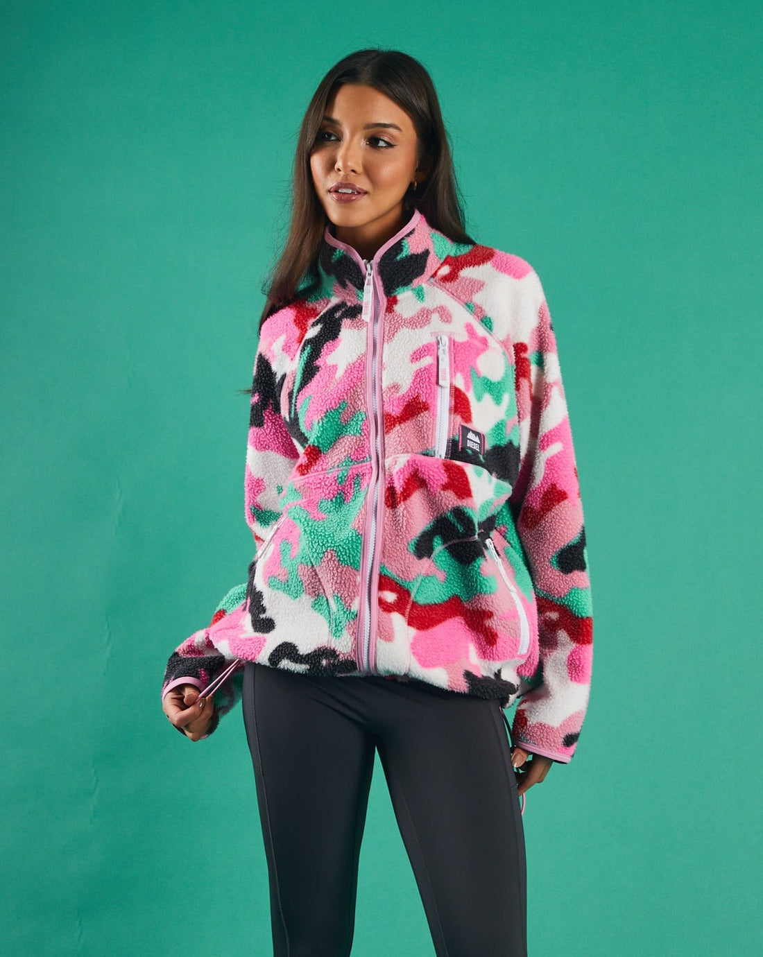 Diesel Fleece Dot Zipper - Multi Camo