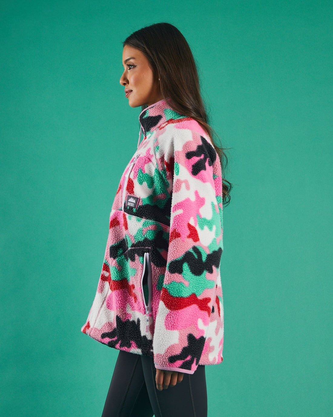 Diesel Fleece Dot Zipper - Multi Camo