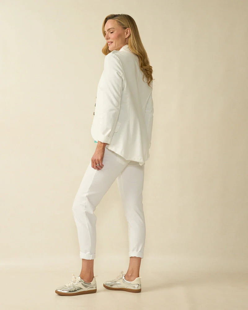 Deck Short Military Jacket - White