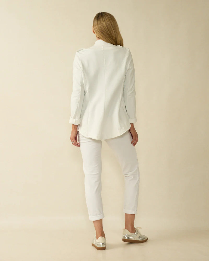 Deck Jersey Jogger - White