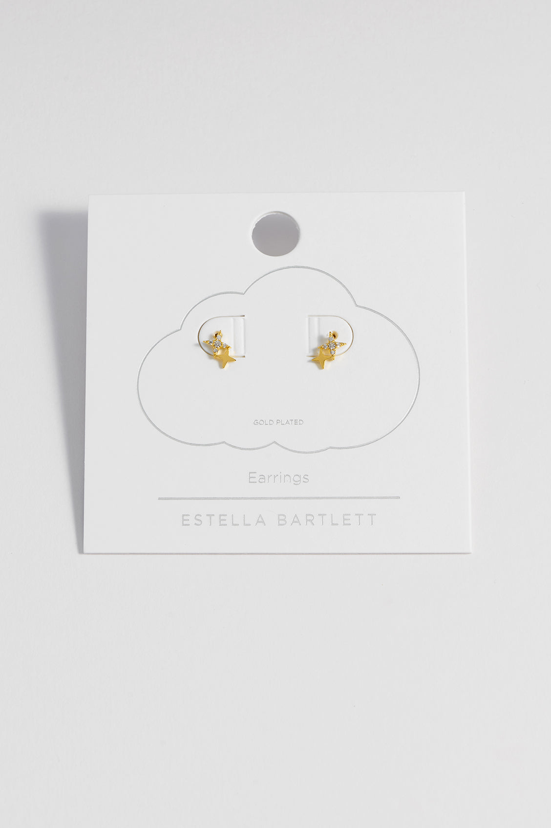 Estella Bartlett Duo Star Studs - Gold Plated