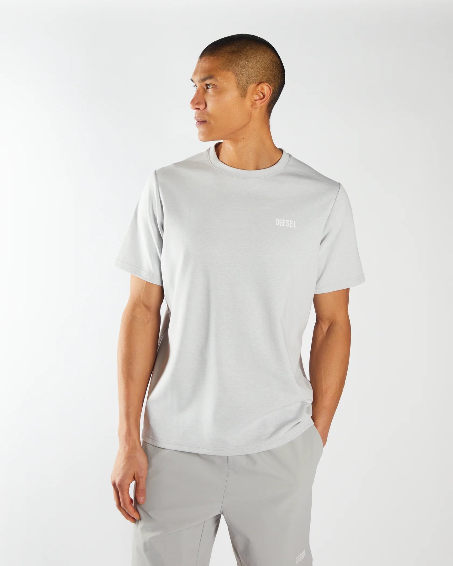 Diesel East Tee- Distant Grey