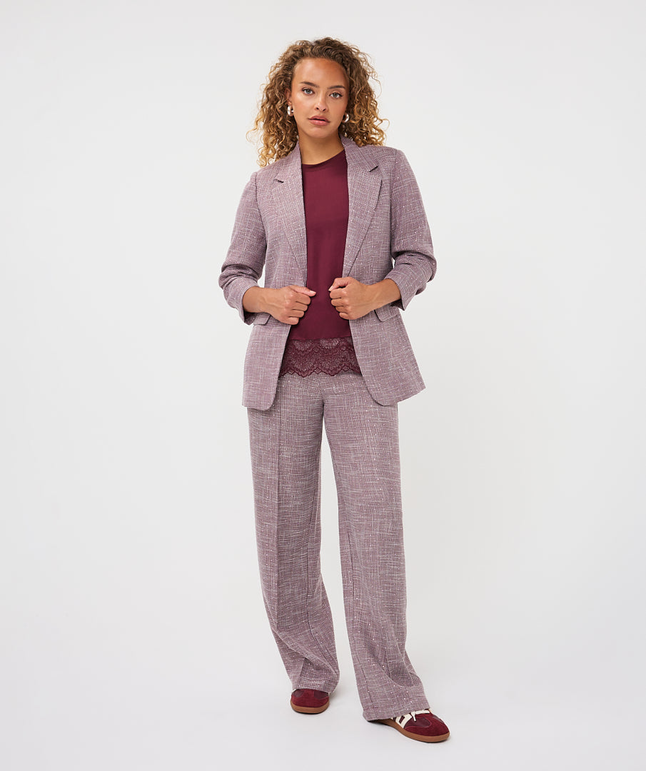 Esqualo Blazer Fancy Strass - Merlot