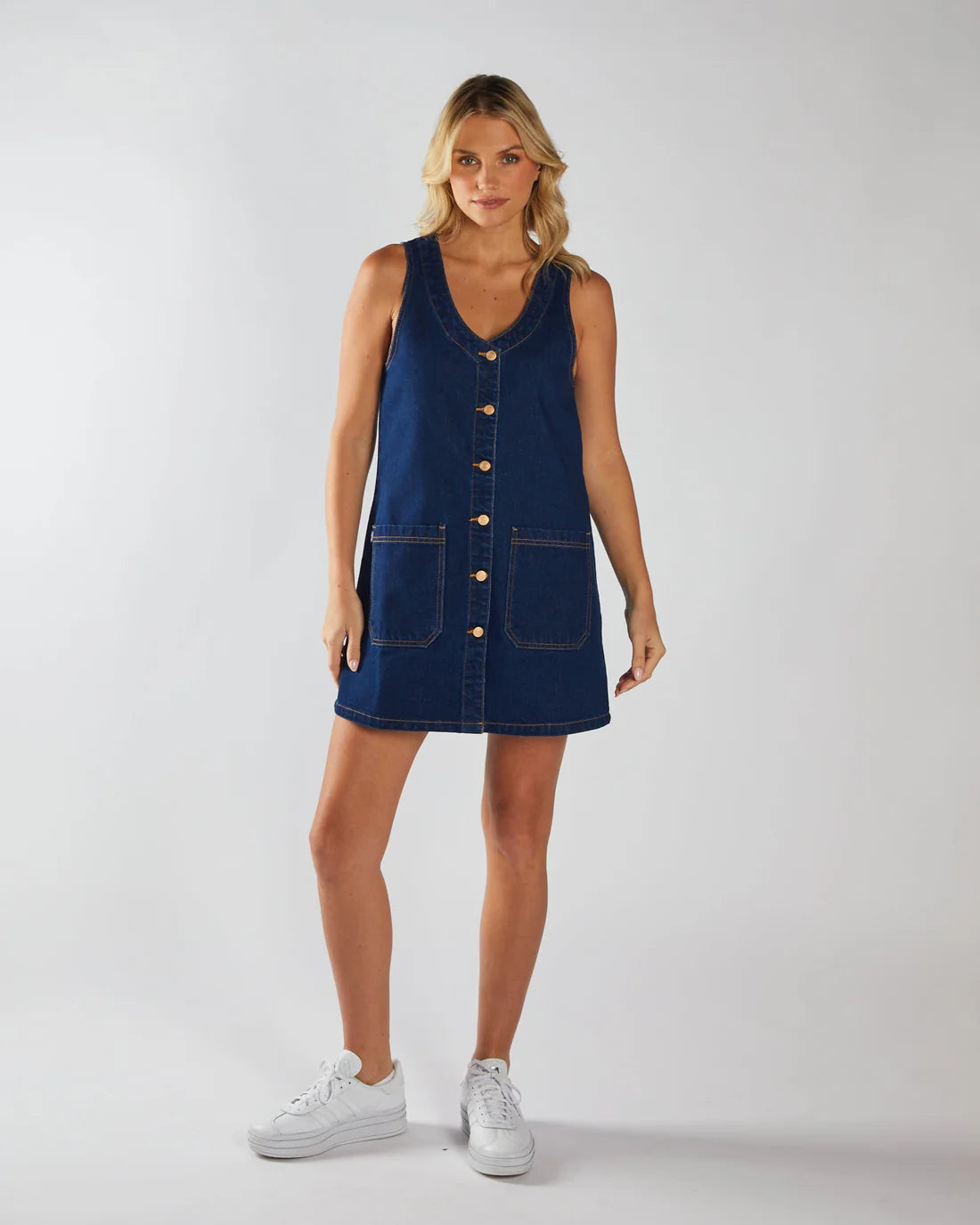 Diesel Freddi Pinny Dress - Indigo Blue