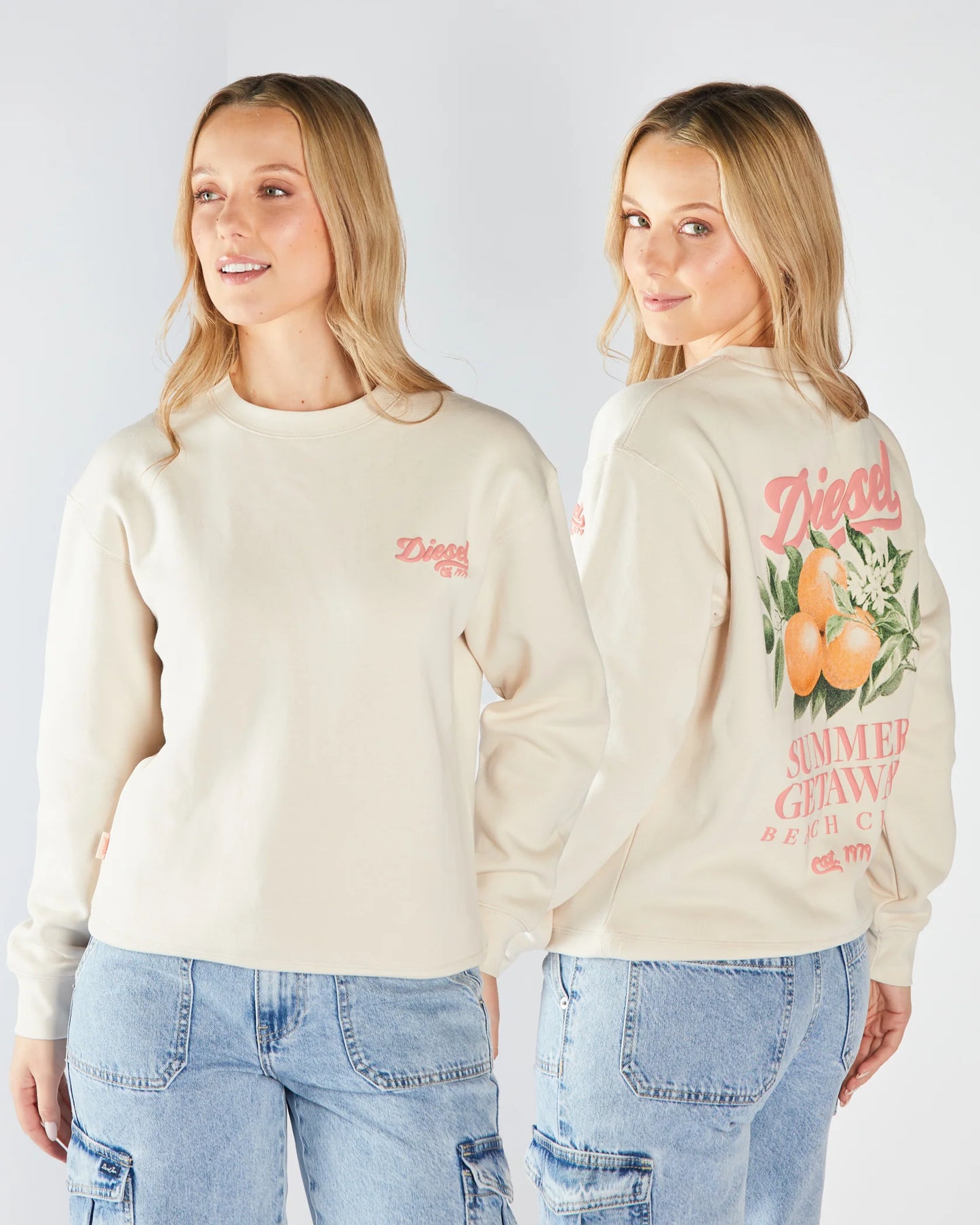 Diesel Fuji Sweatshirt- Stone White