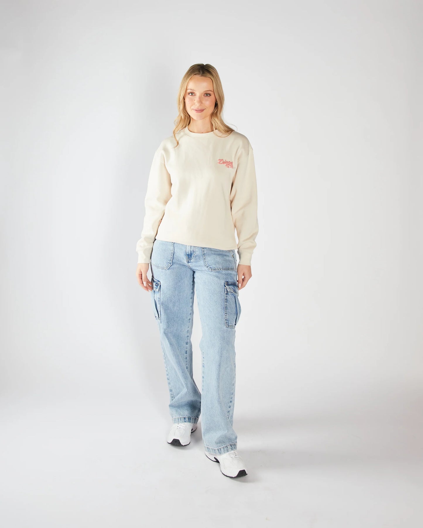 Diesel Fuji Sweatshirt- Stone White
