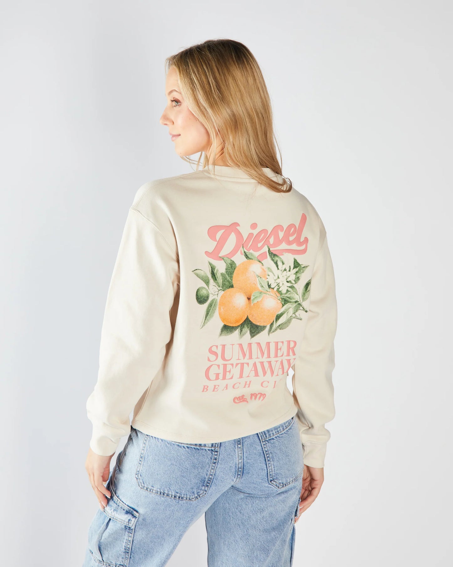 Diesel Fuji Sweatshirt- Stone White