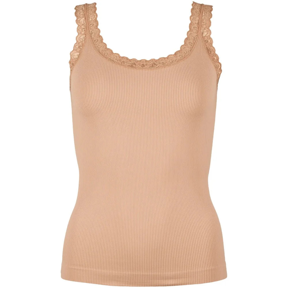 Tim & Simonsen Frida Rib Top - Nudo